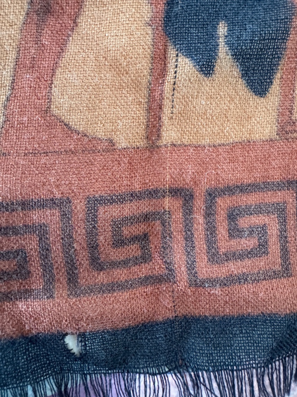 gorgeous giant real FENDI shawl/scarf - Picture 12 of 16